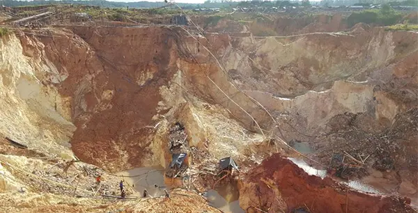 Campo minero en Venezuela