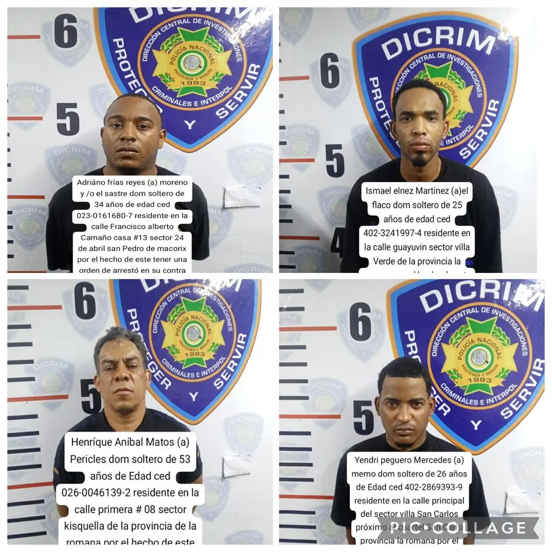Policía desarticula banda que usaba uniformes falsos de la DNCD para cometer atracos