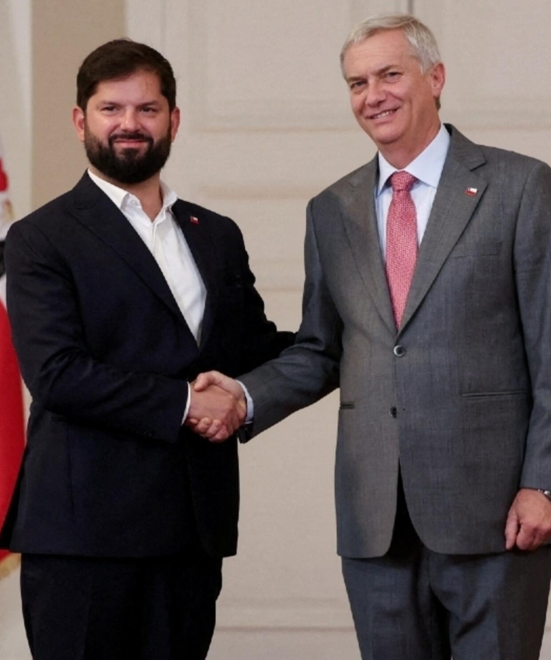 El presidente Boric se despide de Chile