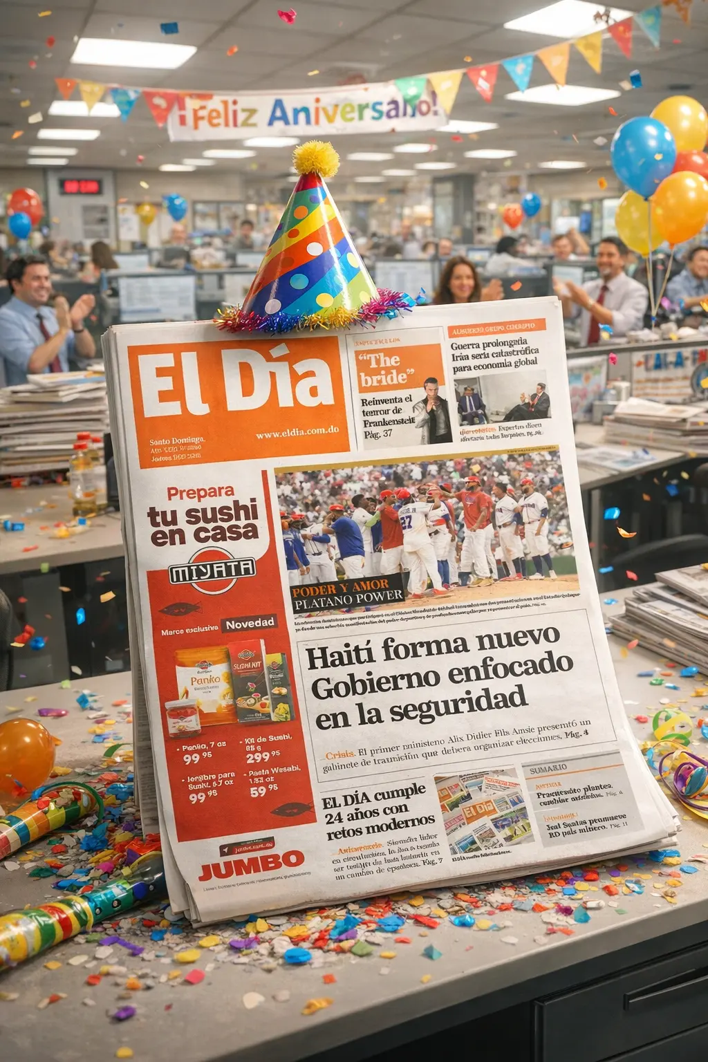 Leonel Fernández, Banreservas y entidades públicas y privadas felicitan a El Día por su 24.º aniversario