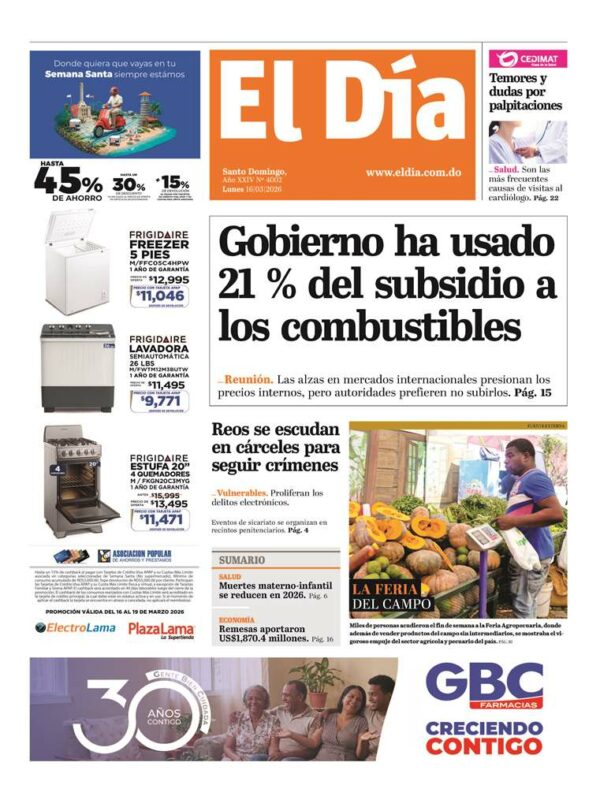 Portada impresa 16-03-2026