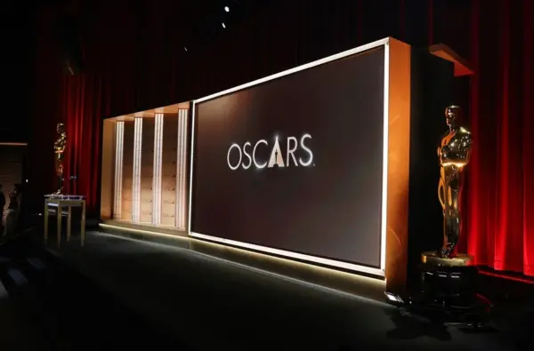 Vista del escenario donde se anuncian los nominados a los Premios Óscar, este 22 de enero de 2026, en el Teatro Samuel Goldwyn de Beverly Hills (EE.UU.).