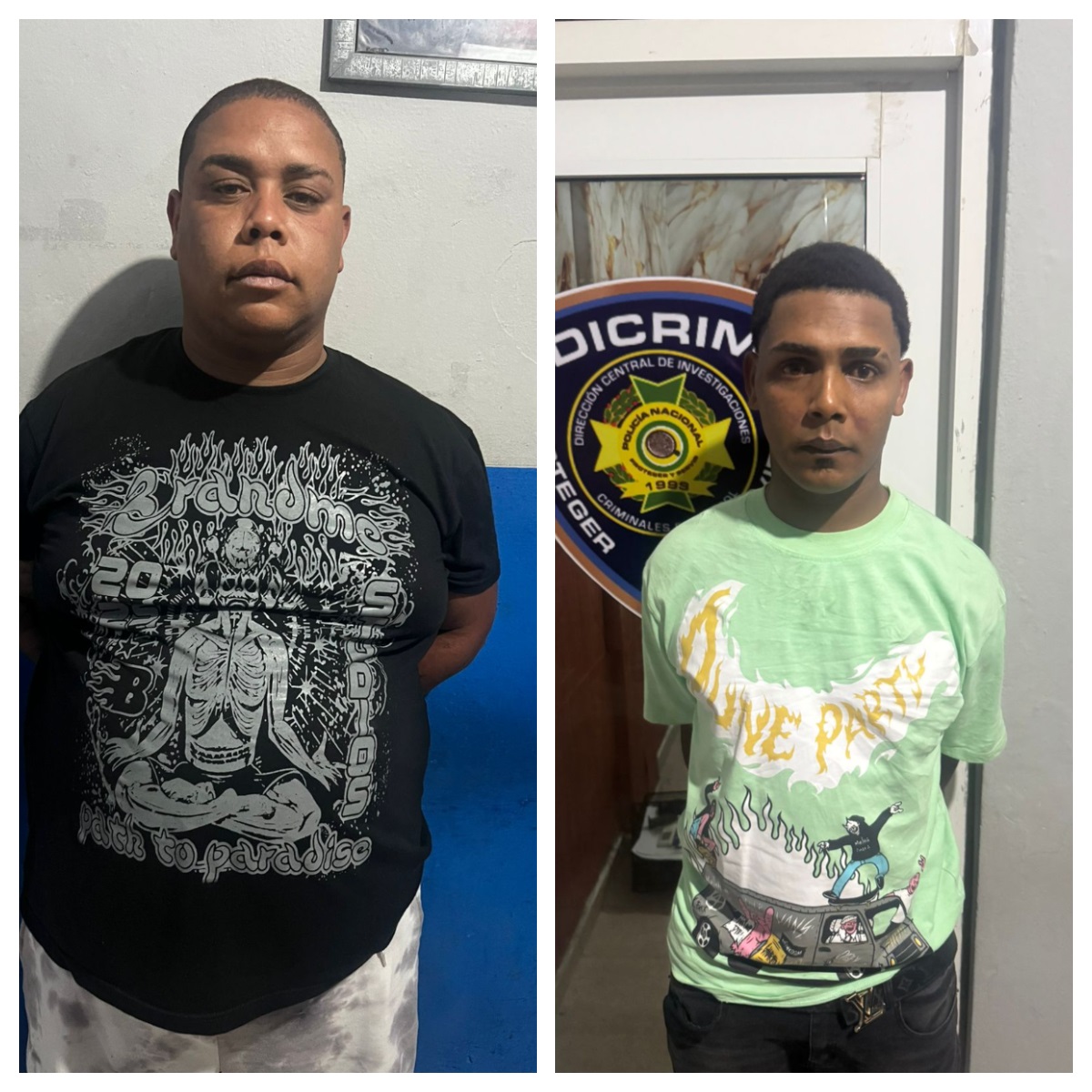 Policía captura a dos de los encapuchados que asaltaron un colmado en Navarrete