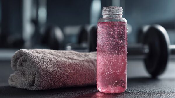 Botellas deportivas con fórmulas de electrolitos, cada vez más presentes en gimnasios y tiendas de bienestar.