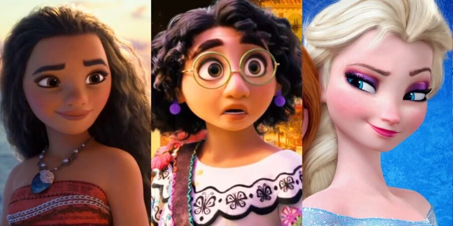 Moana, Encanto y Frozen