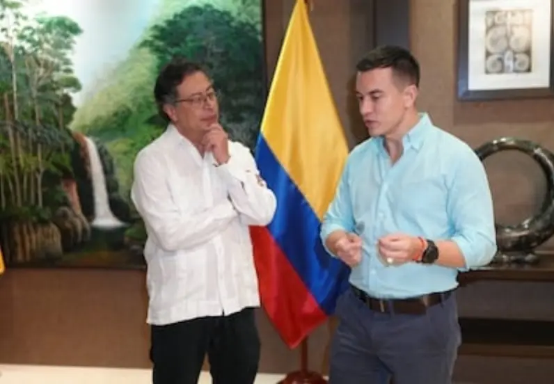 Gustavo Petro y Daniel Noboa en una reunión pasada.