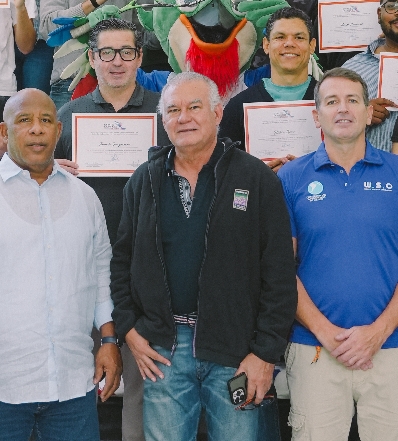 Profesores y docentes, en el seminario de squash.