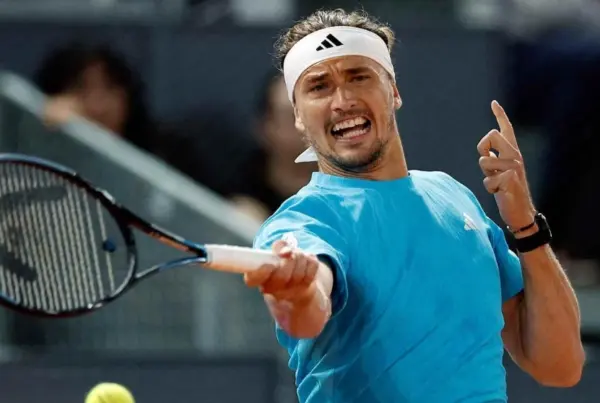 Alexander Zverev logró  cuarta semifinal seguida Madrid.  ap