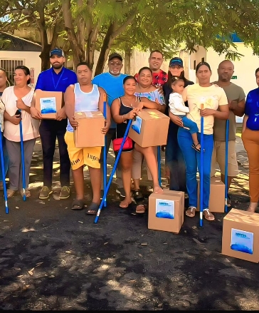 Más de cien familias recibiero kits de limpieza