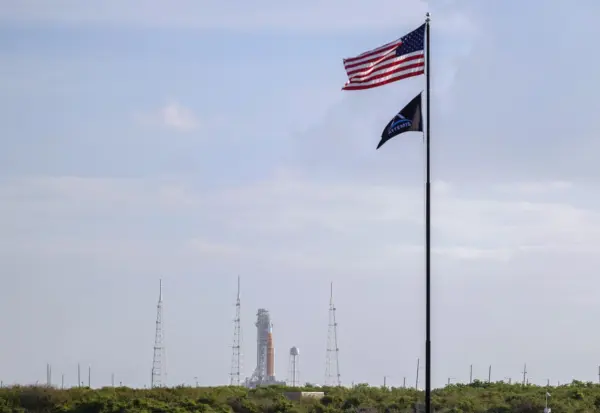 Artemis II mission launch at Kennedy Space Center