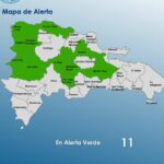 COE mantiene 11 provincias en alerta verde por lluvias y vaguada