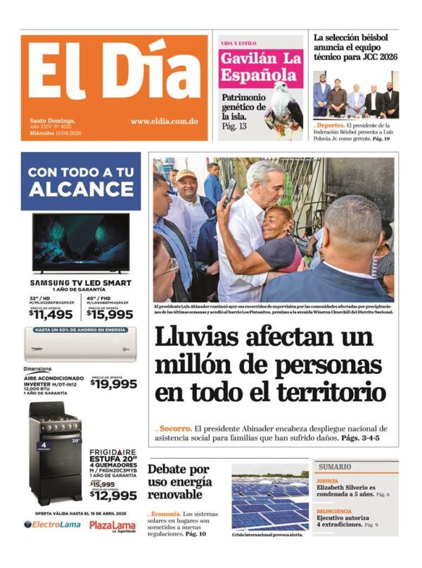 Portada impresa 15-04-2026