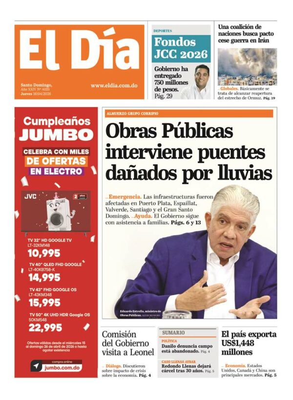 Portada impresa 16-04-2026