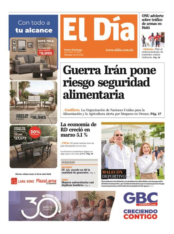 Portada impresa 24-04-2026