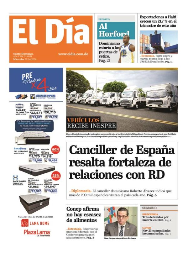 Portada impresa 29-04-2026