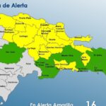 COE aumenta a 15 las provincias en alerta amarilla y mantiene 9 en verde por vaguada