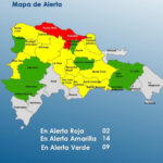 COE aumenta a 25 las provincias en alerta por vaguada y sistema  frontal