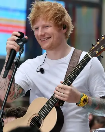La agrupación   Ed Sheeran.