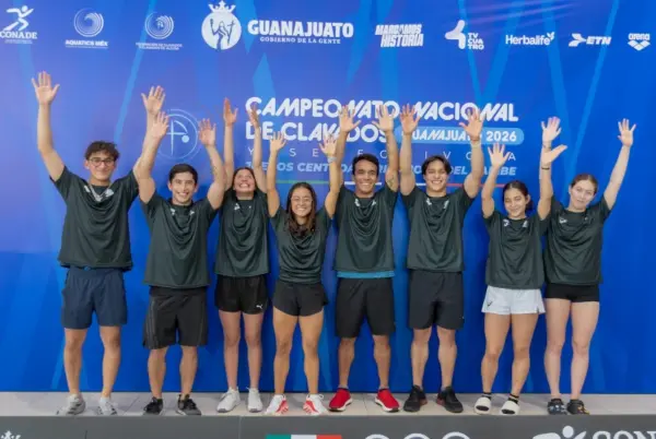 Integrantes de la selección de México de clavados.