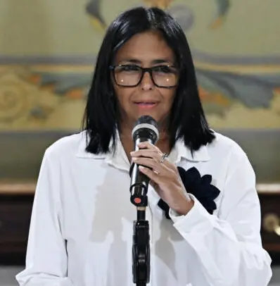 Delcy Rodríguez, presidenta interina de Venezuela.
