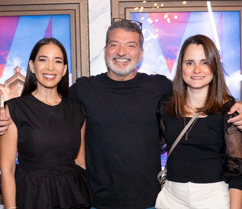 Marta González, Félix Germán y Manuela Germán.