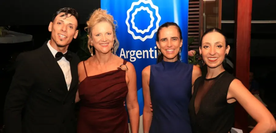 Ciudadanos argentinos durante la celebración.