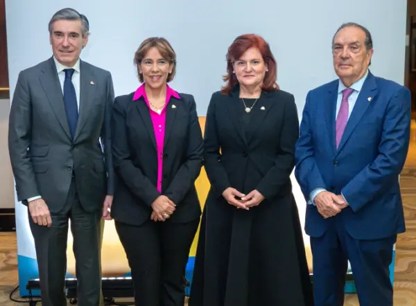 Javier Flores, Mercedes Canalda, María Antonia Esteva  y José A. Colomer.