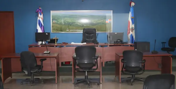 Jueces, juezas y servidores judiciales de  República Dominicana realizaron  un paro nacional  de labores.  guillermo burgos