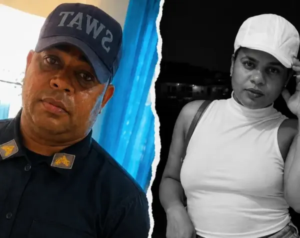 Sargento Railin de la Rosa y Yessika Álvarez Jiménez.