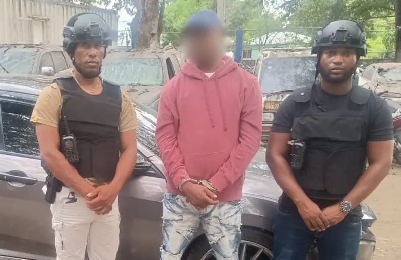 Diógenes Medina Encarnación cuando fue detenido.