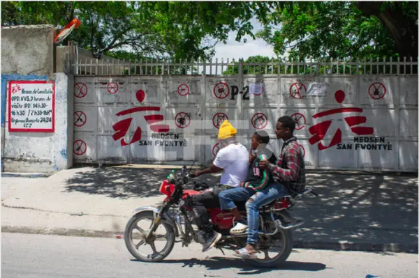 Hospital Mèdicos sin fronteras en Haití