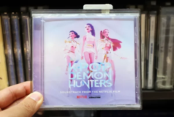 Un disco de las 'KPop Demon Hunters'.