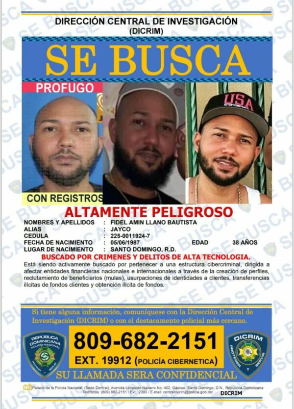 Policía Cibernética busca a 3 hombres y mujer por delito de tecnología