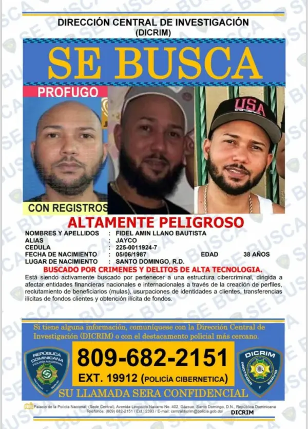 Policía Cibernética busca a 3 hombres y mujer por delito de tecnología