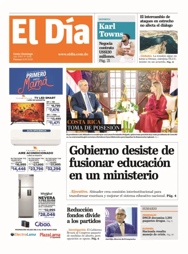 Portada impresa 08-05-26