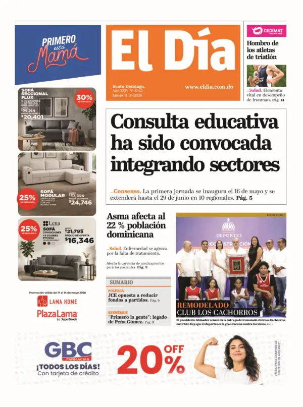 Portada impresa 11-05-2026