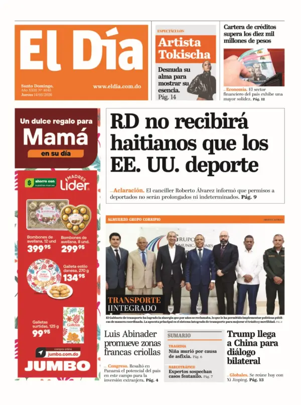 Portada impresa 14-05-2026