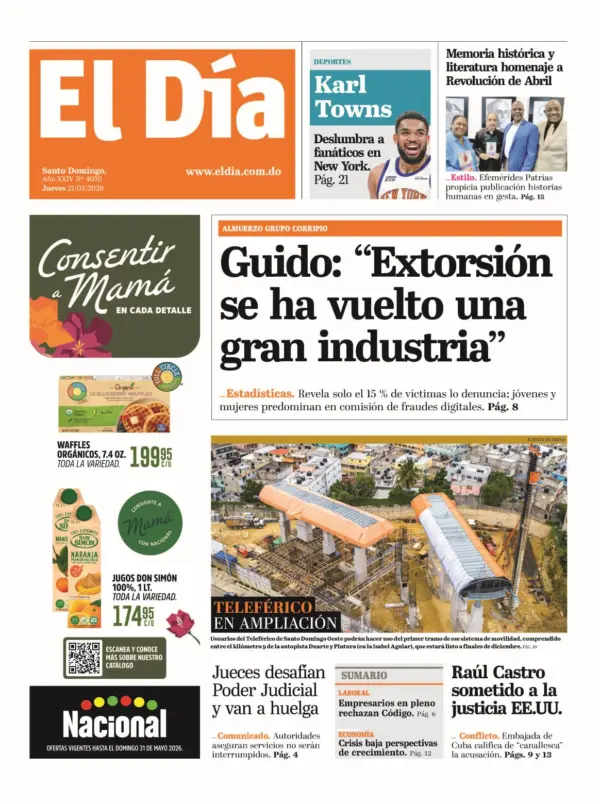 Portada impresa 21-05-2026