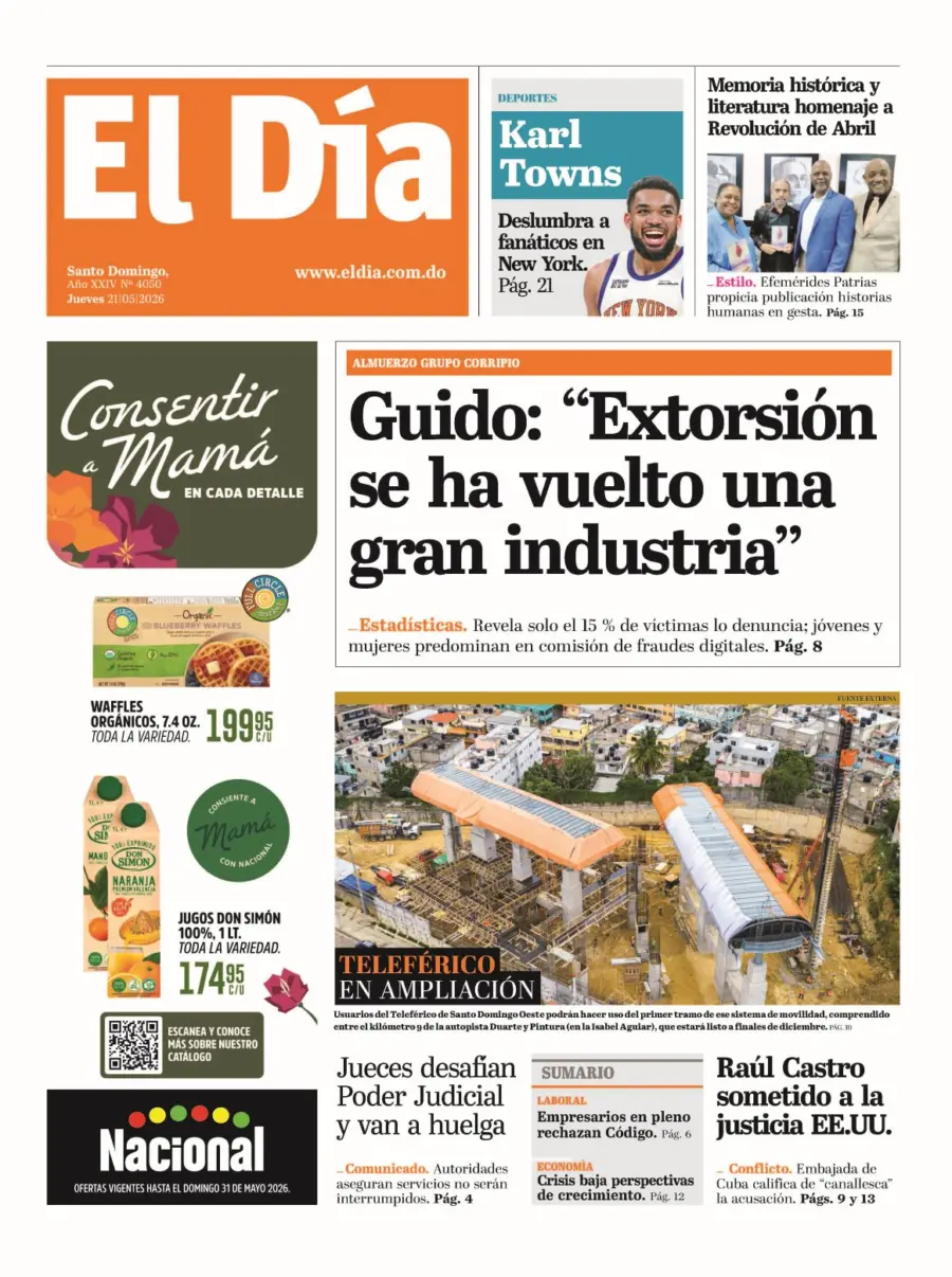 Portada impresa 21-05-2026