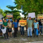 Protestan en Los Prados de San Luis por arreglo de sus calles