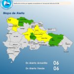 COE mantiene a 6 provincias en alerta amarilla y 6 en verde por vaguada