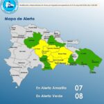 COE mantiene 15 provincias bajo alerta meteorológica por vaguada