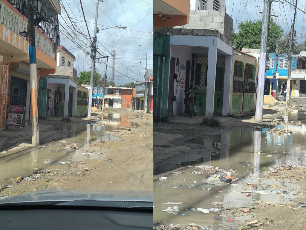 Residentes de Pumac de SDN denuncian abandono de trabajos viales y calles convertidas en ríos