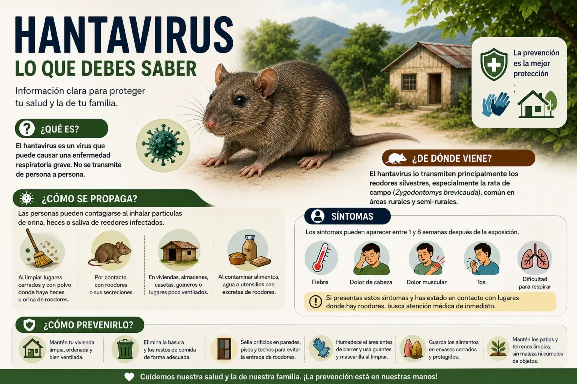 El hantavirus, lo que hay que saber del peligroso virus encontrado en un crucero