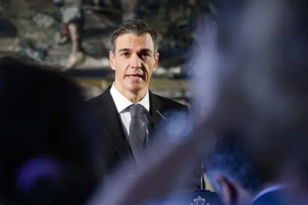 El presidente del Gobierno, Pedro Sánchez, en Roma.