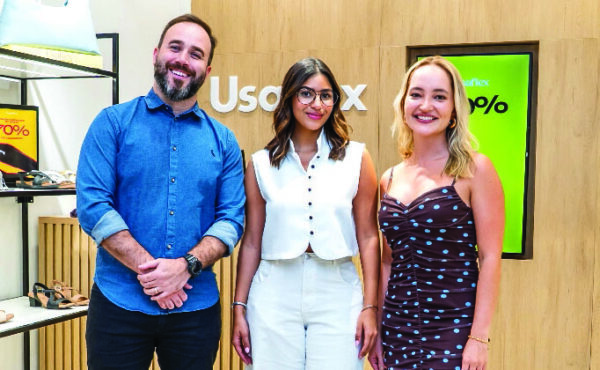 Ramón  Bourscheidt, Valentina Núñez  y Bruna Rauch.