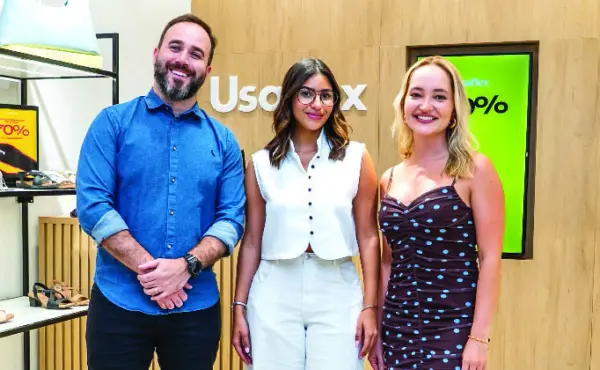 Ramón  Bourscheidt, Valentina Núñez  y Bruna Rauch.