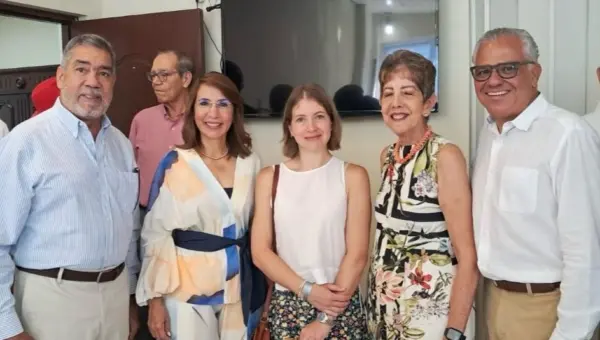 Manuel Durán, Claritza Rochtte, Myrto Hatzigeorgopoulos, Ginette Bournigal y César José de los Santos.