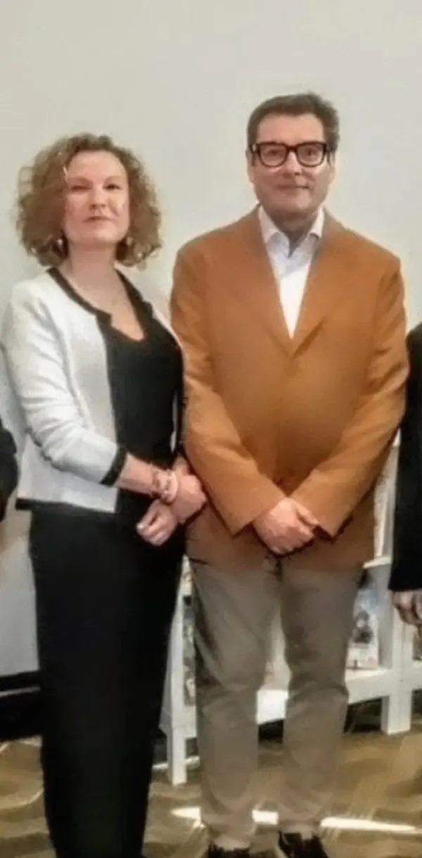 Ejecutivos de la entidad durante el encuentro.