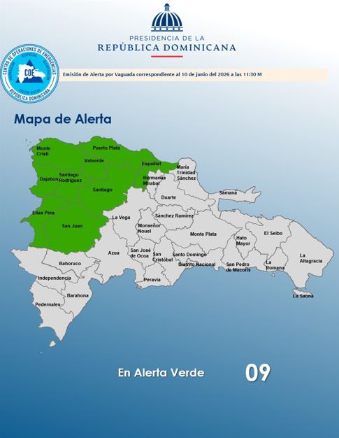 Boletin emitido por el COE
